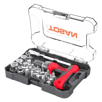 مجموعه 24 عددی سری پیچ گوشتی و سری بکس توسن مدل T814-S24