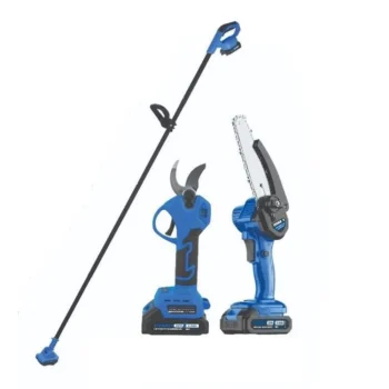 مجموعه 2 عددی قیچی باغبانی و اره شارژی 20 ولت ویوارکس مدل VR3206-PR
