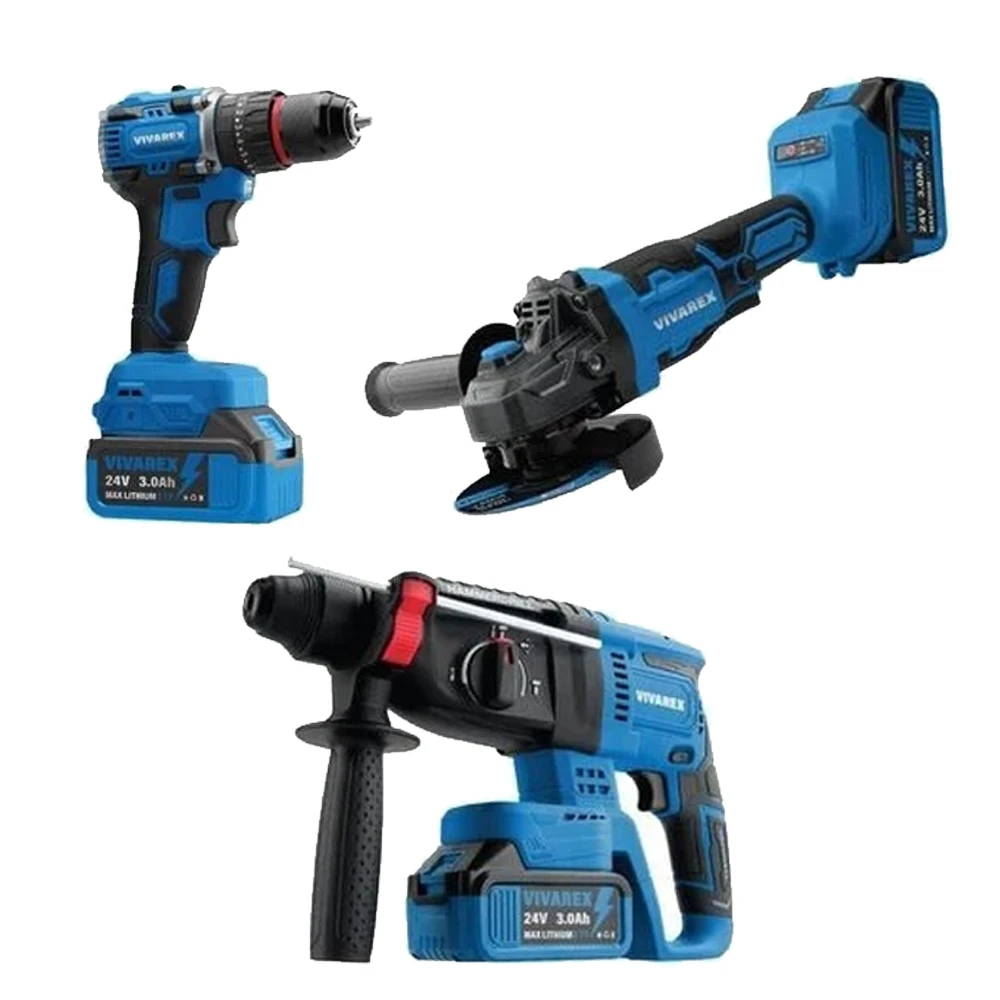 مجموعه ۳ عددی ابزار شارژی ویوارکس مدل VR2403-BCK مجموعه ۳ عددی ابزار شارژی ویوارکس مدل VR2403-BCK